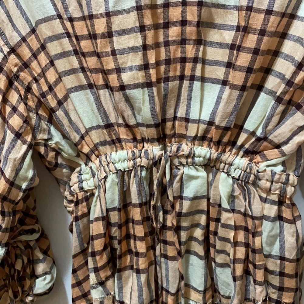 We The Free Peach Tree Combo Plaid Top - Picture 12 of 13